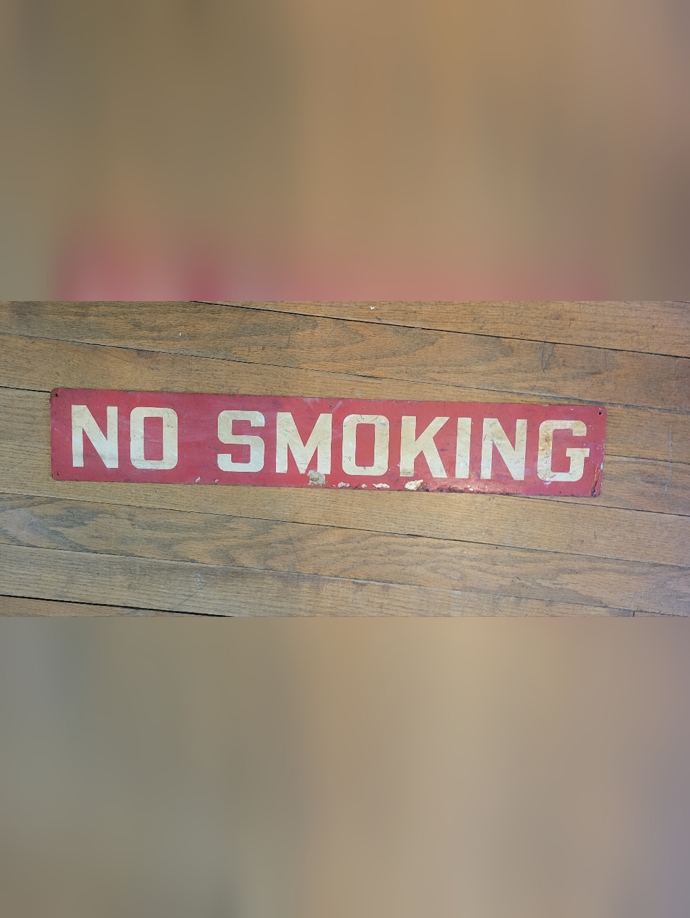 Vintage "No Smoking" Sign